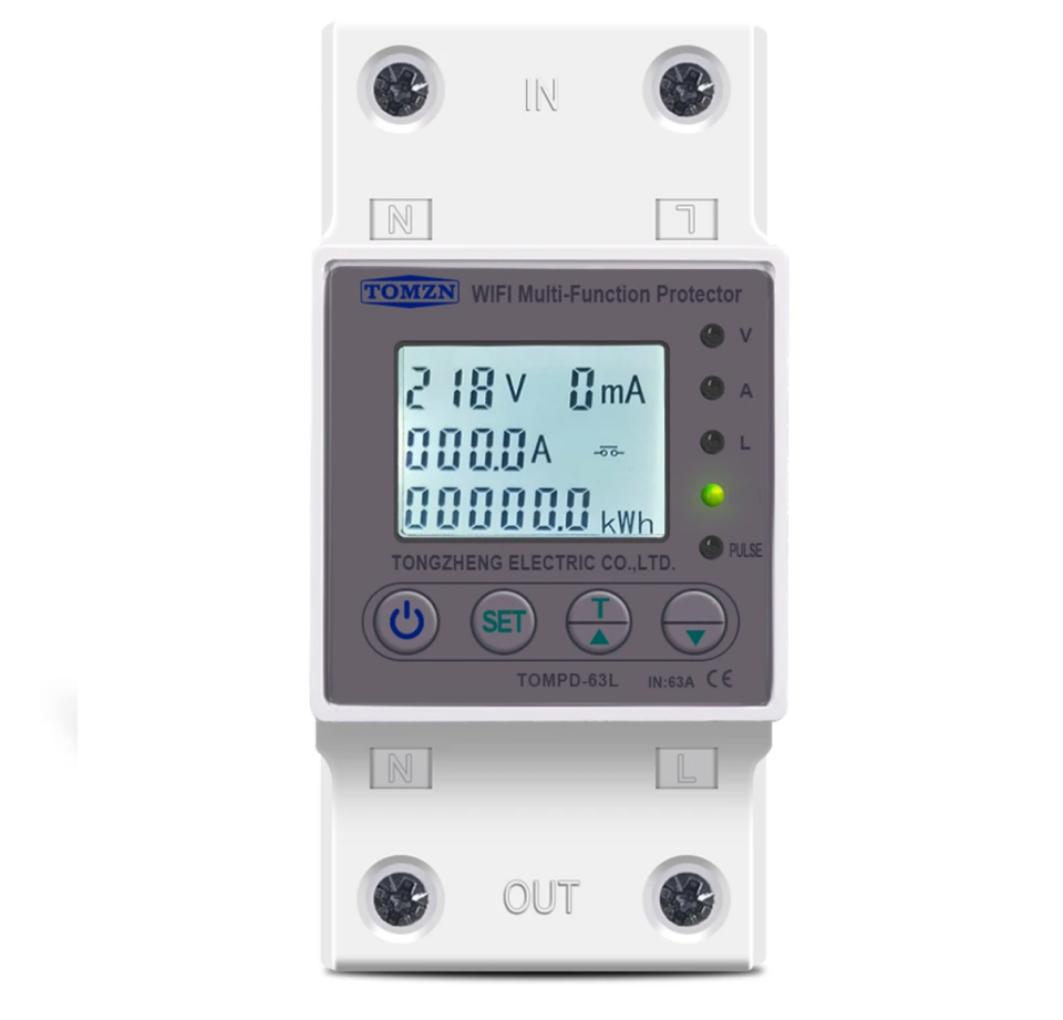 Tomzn Kaçak Akım Koruma Rölesi ve Yüksek Voltaj ve Akım Koruyucu Röle 63A Devrim Niteliğinde Yenilik