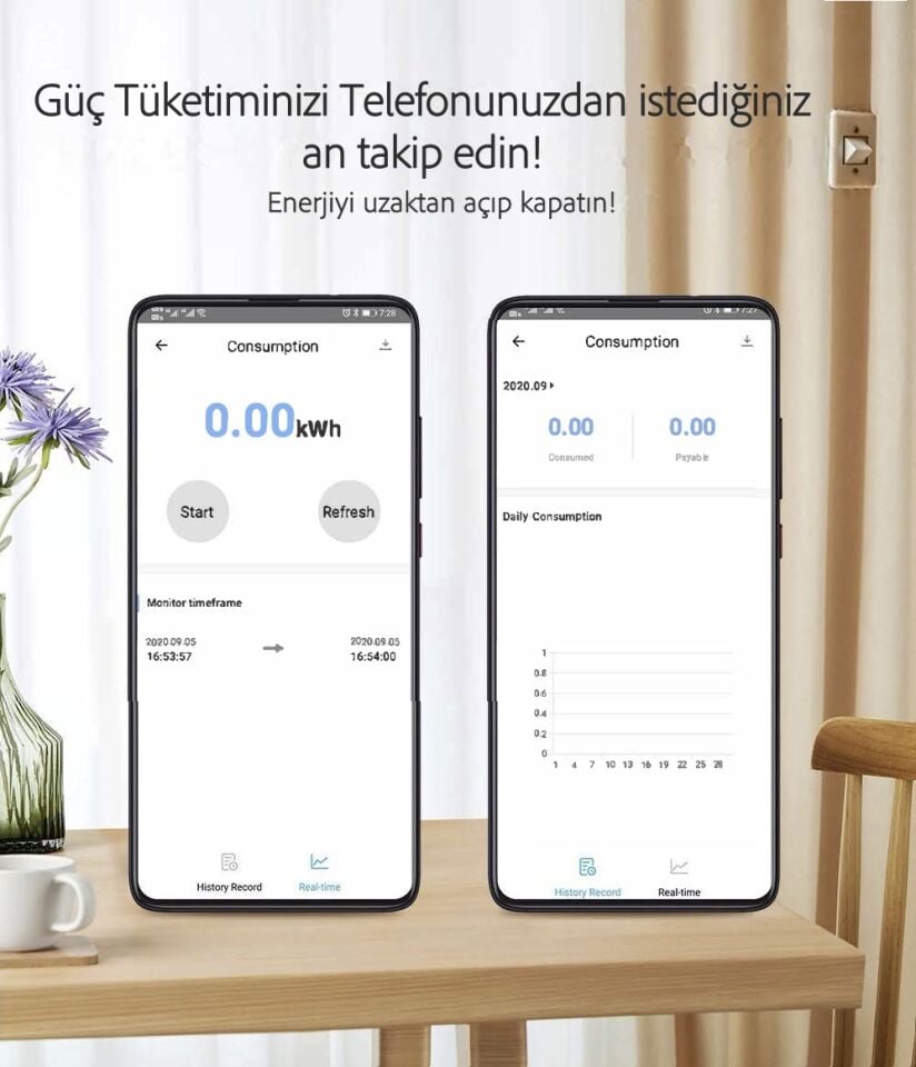 Tomzn Akıllı Kaçak Akım Rölesi ve Voltaj Akım Koruma Rölesi 63A WiFi Özellikli SmartLife