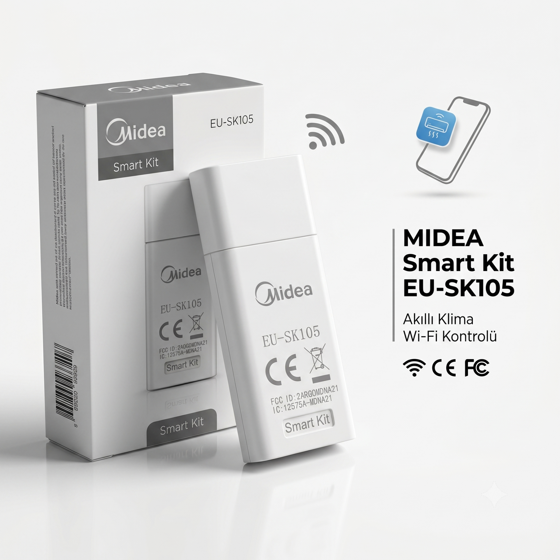 Midea Klima WiFi Kiti (Slim) ve Bağlantı Kablosu