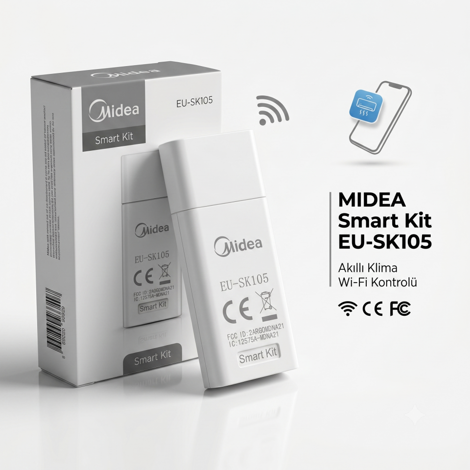 Midea Klima WiFi Kiti (Slim Model - Kablo Hariç)